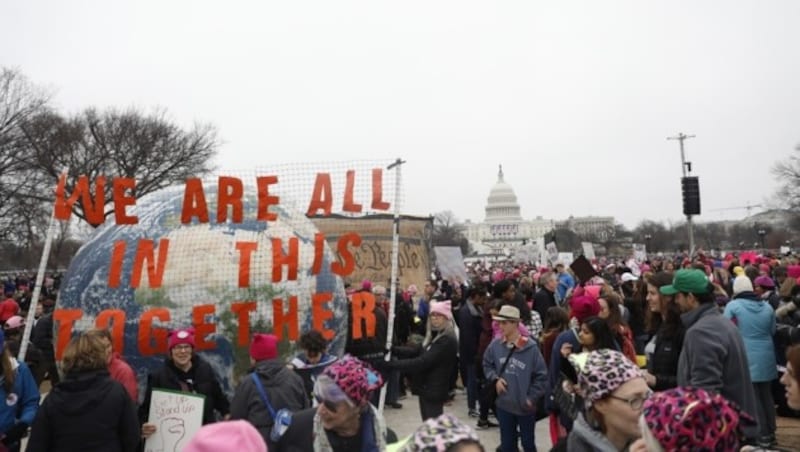 Demonstranten in Washington (Bild: AFP)