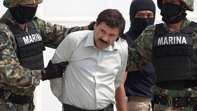 Der frühere Drogenboss Joaquin „El Chapo“ Guzman (Bild: AP)