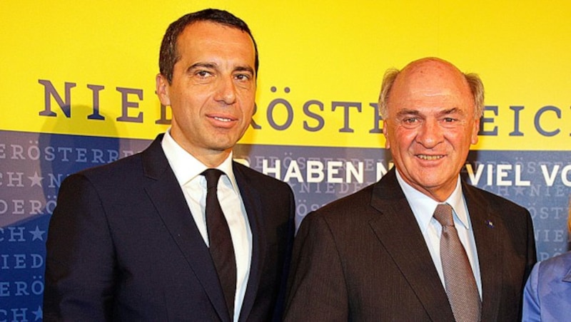 Pröll mit Kanzler Christian Kern (Bild: Reinhard Holl)