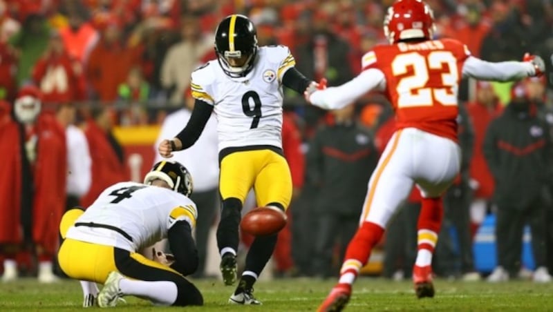 Chris Boswell (Nr. 9) (Bild: APA/AFP/GETTY IMAGES/Dilip Vishwanat)