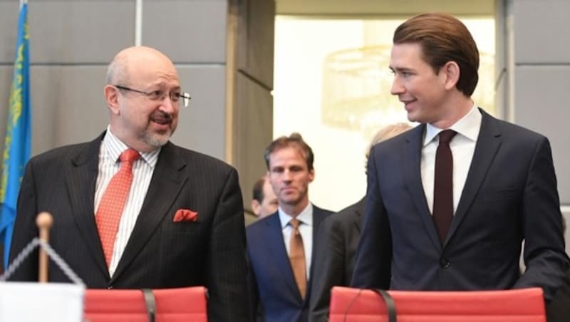 OSZE-Generalsekretär Lamberto Zannier und Außenminister Sebastian Kurz (Bild: APA/HELMUT FOHRINGER)