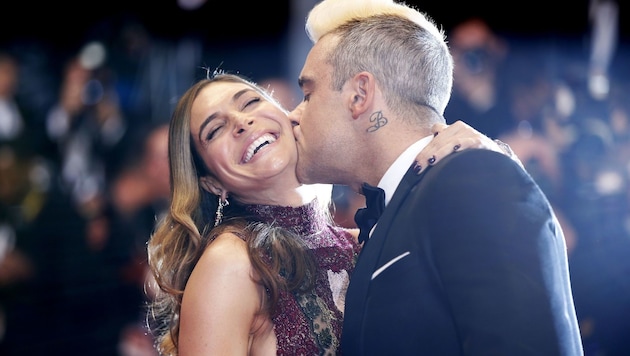 Robbie Williams und Ayda Field (Bild: VALERY HACHE/AFP/picturedesk.com)