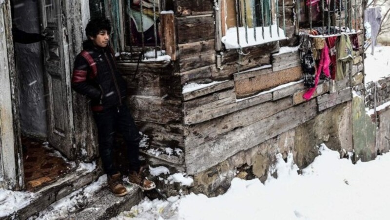 Schnee in der Türkei (Bild: APA/AFP/YASIN AKGUL)