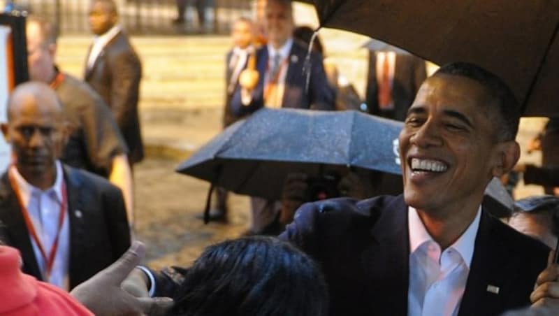 Obama bei seinem historischen Kuba-Besuch im März 2016 (Bild: AFP)