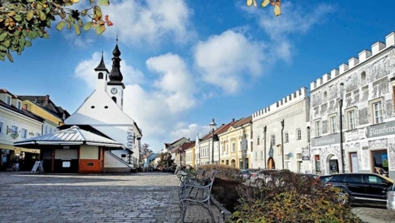 Der malerische Hauptplatz von Gmünd. (Bild: Reinhard Holl)