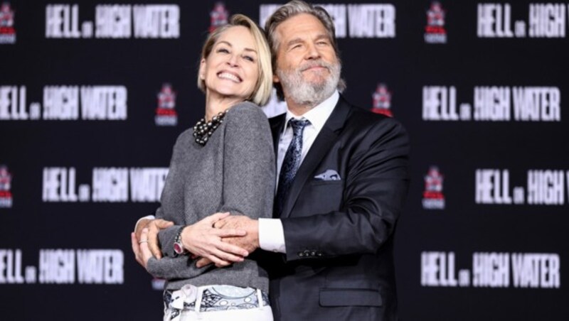 Jeff Bridges und Sharon Stone (Bild: Rich Fury/Invision/AP)