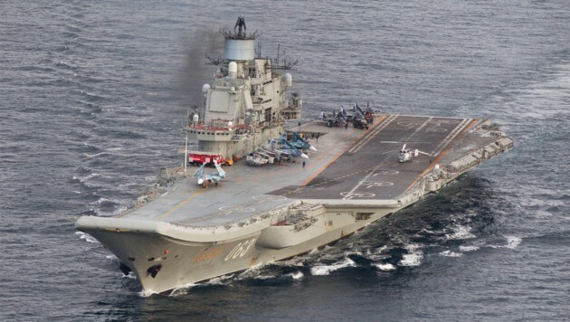 Der russische Flugzeugträger "Admiral Kusnezow" (Bild: AFP)