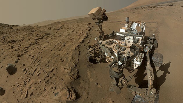 Selbstporträt des Rovers "Curiosity" (Bild: NASA/JPL-Caltech/MSSS)