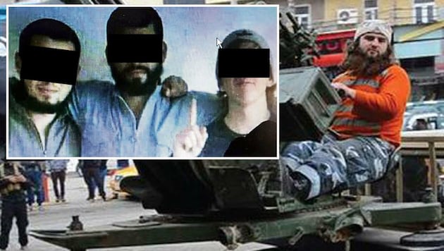 Vor diesen vier IS-Anhängern hat Österreich Deutschland laut "Bild" gewarnt. (Bild: bild.de, SITE)