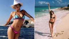 Eva Longoria und Kaia Gerber senden sexy Urlaubsgrüße! (Bild: instagram.com/evalongoria, instagram.com/kaiagerber)