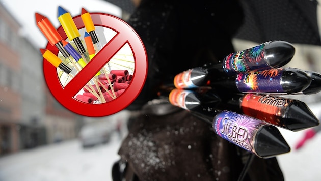 Vielerorts gilt zu Silvester ein strenges Verbot für private Feuerwerke. (Bild: thinkstockphotos.de, dpa)