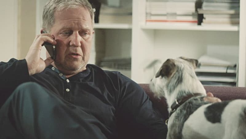 Krassnitzer mit Hund "Percy" (Bild: ORF)