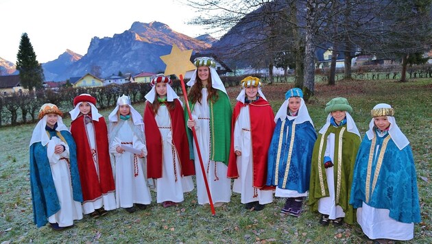Die Heiligen Drei Könige touren jedes Jahr durch ganz Österreich. (Bild: Marion Hörmandinger)
