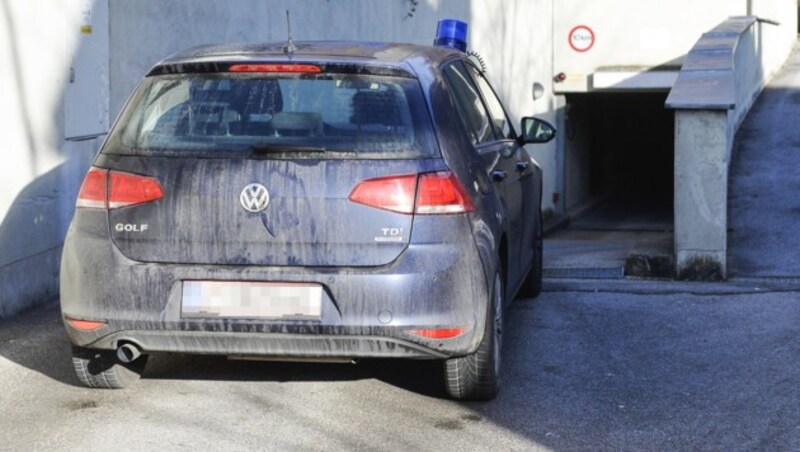 Die Tiefgarage, in der der Täter am Donnerstag zuschlug und mit dem Pkw des Opfers flüchtete (Bild: APA/WWW.ZEITUNGSFOTO.AT)