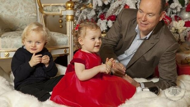 Weihnachtsgrüße der monegassischen Fürstenfamilie (Bild: Palais Princier de Monaco)