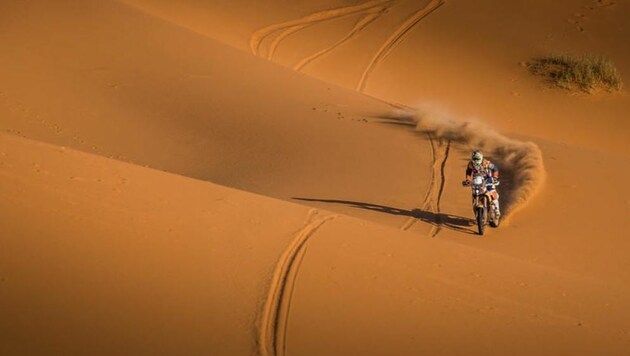 Die 9.000 Kilometer lange Dakar wird für Rallye-Ass Walkner die härteste Karriere-Prüfung! (Bild: KTM Factory Racing/Kim M.)