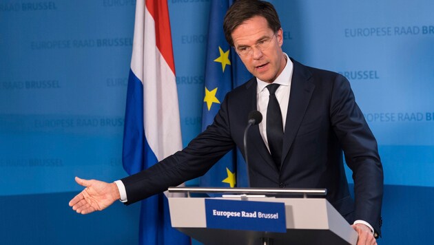 Der niederländische Ministerpräsident Mark Rutte (Bild: Associated Press)