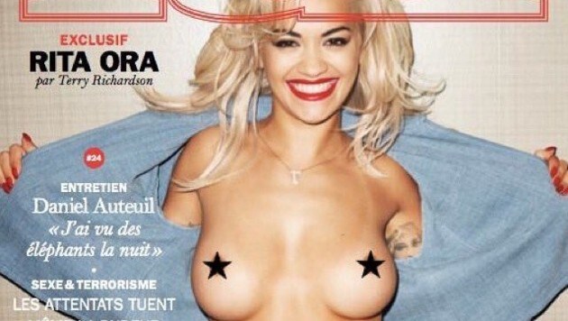 Rita Ora zeigt sich oben ohne am Cover des "Lui"-Magazins. (Bild: www.instagram.com/ritaora)