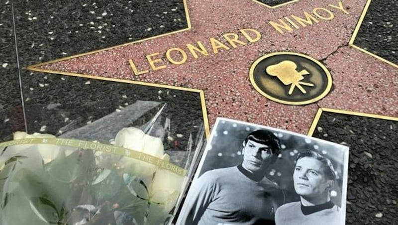 Leonard Nimoys Stern am "Walk of Fame" (Bild: AP)