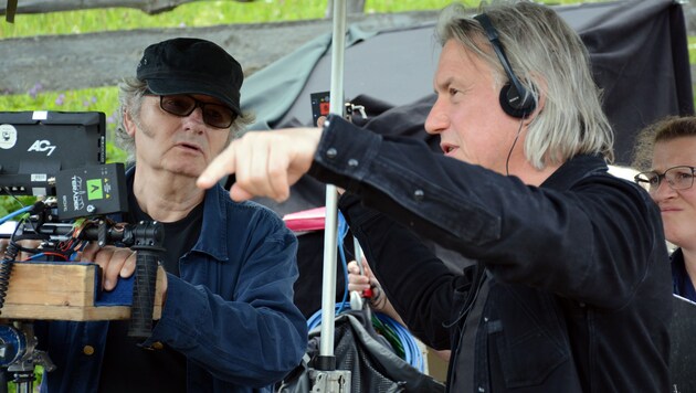 Kameramann Helmut Pirnat (links) und Regisseur Harald Sicheritz arbeiteten intensiv zusammen. (Bild: Andreas Fischer)