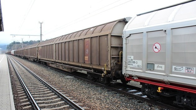 The man was seriously injured by the freight train (symbolic image) (Bild: Christian Rosenzopf)