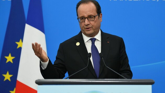 Frankreichs Präsident Hollande (Bild: APA/AFP/STEPHANE DE SAKUTIN)