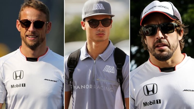 Jenson Button, Pascal Wehrlein und Fernando Alonso (von li. nach re.) (Bild: GEPA)