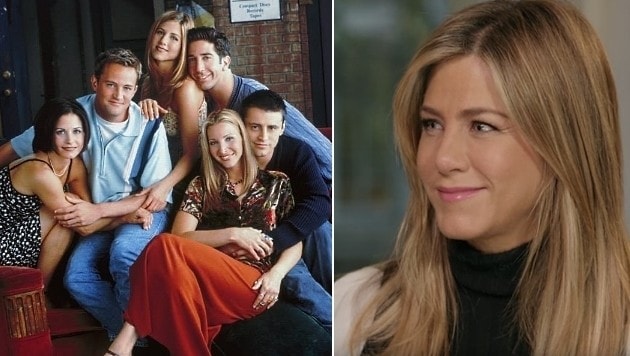 Jennifer Aniston hat noch einige Geheimnisse zu "Friends" auf Lager. (Bild: facebook.com/friends.tv, YouTube.com "Lorraine")