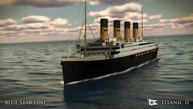 So wird die "Titanic II" von außen aussehen. (Bild: AP)