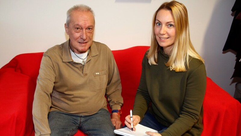 Josef Gantschnig mit Brigitte Quint (Bild: Uta Rojsek-Wiedergut)