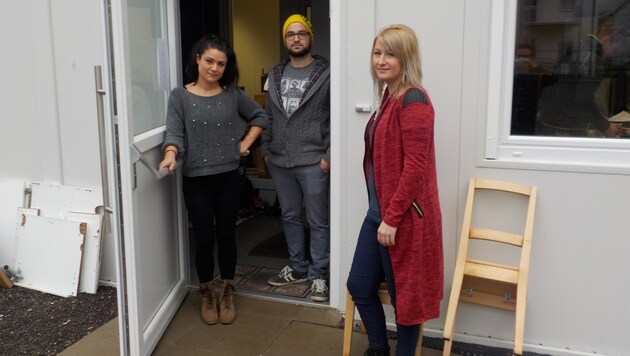 Tatjana, Philipp und Denise betreuen mit ihren Kollegen die in Not geratenen Jugendlichen. (Bild: Alexander Schwab)