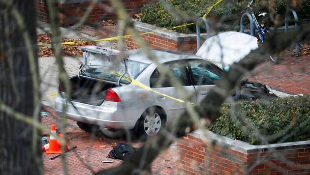 Das Auto des Täters (Bild: AP)