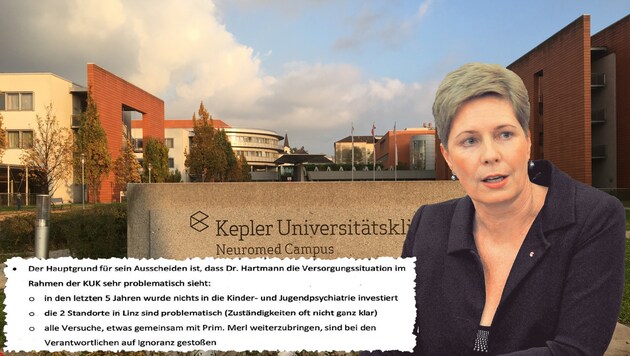 Klinik-Geschäftsführerin Dr. Elgin Drda wehrt sich gegen den Vorwurf, die Leitung sei ignorant. (Bild: Horst Einöder, Barbara Kneidinger, Krone)