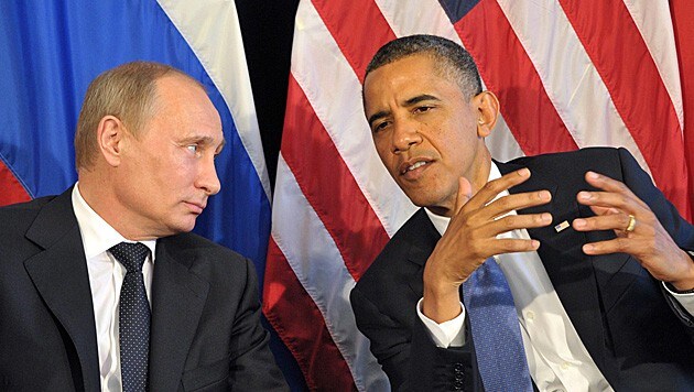 Russlands Präsident Wladimir Putin, US-Präsident Barack Obama (Bild: EPA (Archivbild))