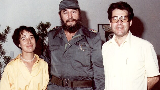Heinz und Margit Fischer waren 1980 im Auftrag des damaligen Kanzlers Kreisky bei Fidel Castro. (Bild: privat)