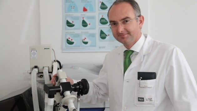 Dr. Bernd Lamprecht ist Lungen-Primar an der Linzer Uni-Klinik. (Bild: Christoph Gantner)