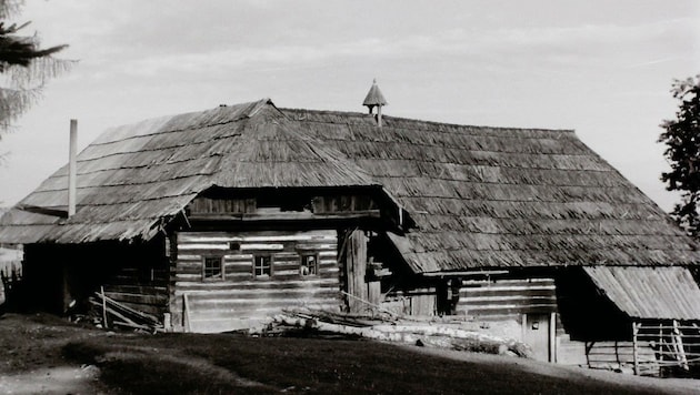 Der Bauernhof vulgo Repitsch in Greutschach auf der Saualm fotografiert von Erika Hubatschek. (Bild: Museum im Lavanthaus)