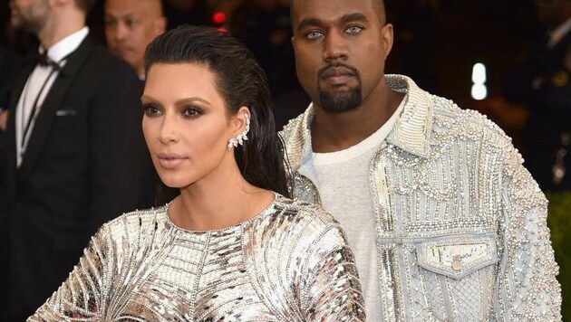 Kim Kardashian und Kanye West (Bild: AFP)