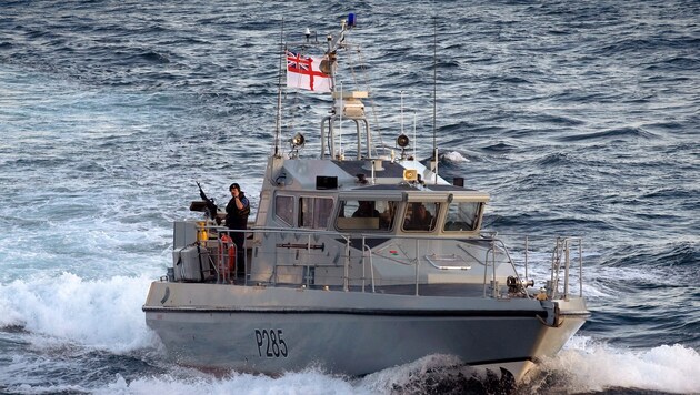 Ein Patrouillenboot der britischen Marine vor der Küste Gibraltars (Bild: UK Ministry of Defence)