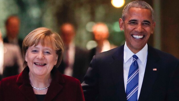 Der frühere US-Präsident Barack Obama lobt in seiner Autobiografie die deutsche Bundeskanzlerin Angela Merkel (CDU) in den höchsten Tönen. (Bild: The Associated Press)