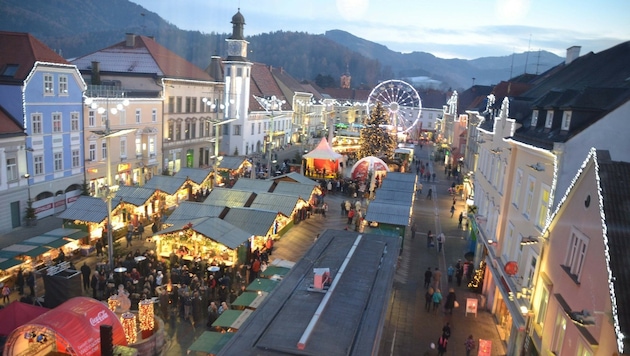 Der Christkindlmarkt in Leoben (Bild: Heinz Weeber)