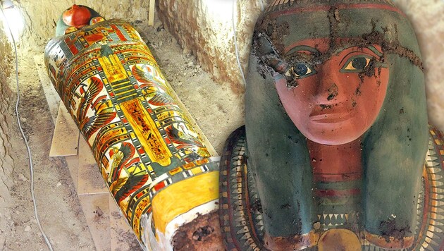 (Bild: APA/AFP/Egyptian Antiquities Ministry/Stringer)