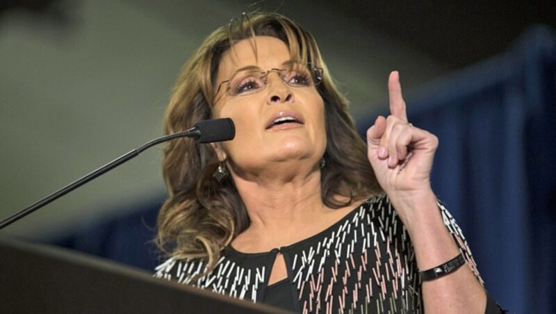 Die Republikanerin Sarah Palin ist mittlerweile für eine Begnadigung Assanges. (Bild: APA/AFP/GETTY IMAGES/Aaron P. Bernstein)