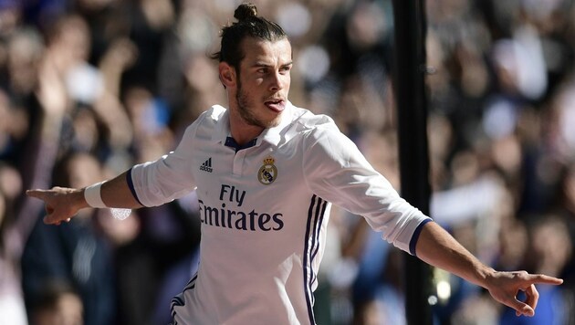 Gareth Bale jubelt (Bild: AFP)