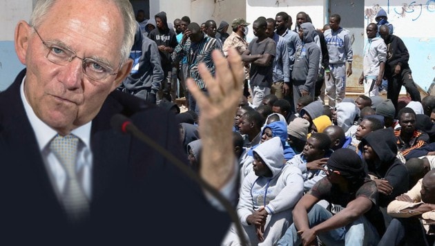 CDU-Finanzminister Schäuble (Bild: AFP/AHMUD TURKIA, AFP/John MACDOUGALL)