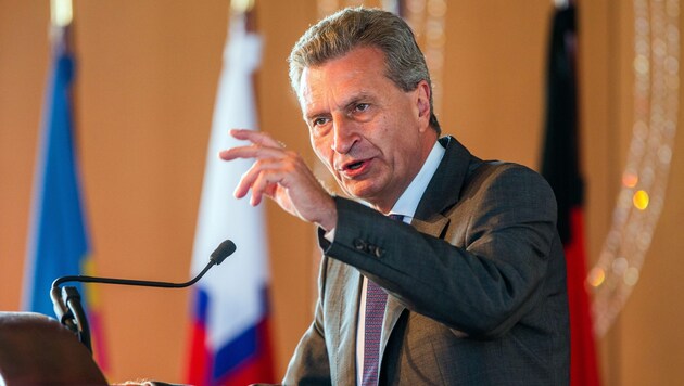 EU-Kommissar Günther Oettinger (Bild: APA/EPA/JENS BUETTNER)