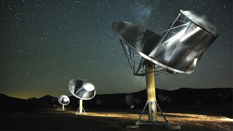 Der Allen Telescope Array von SETI im Norden Kaliforniens (Bild: SETI Institute)