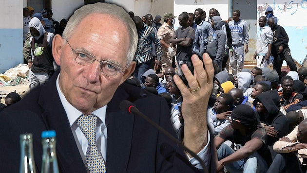 CDU-Finanzminister Schäuble (Bild: AFP/AHMUD TURKIA, AFP/John MACDOUGALL)