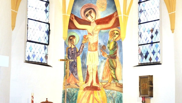 In den 60er-Jahren wurde das Altarbild verhüllt. (Bild: APA/DORIS TANZER/WOLFGANG ZARL)