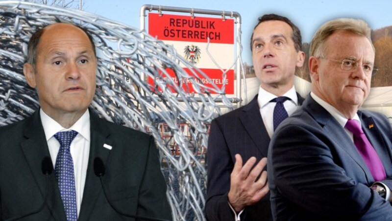 Wenn es nach Niessl und Sobotka geht, soll die Verordnung bald kommen. Kern möchte abwarten. (Bild: Jürgen Radspieler, APA)